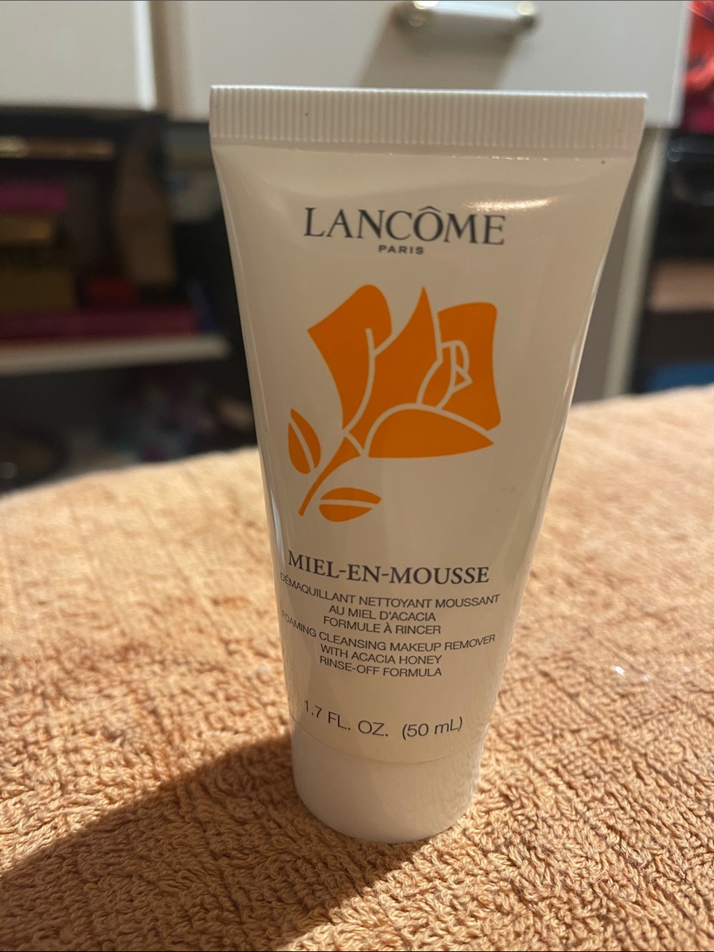 Lancôme Miel-En-Mousse Foaming Makeup Remover - White with Orange